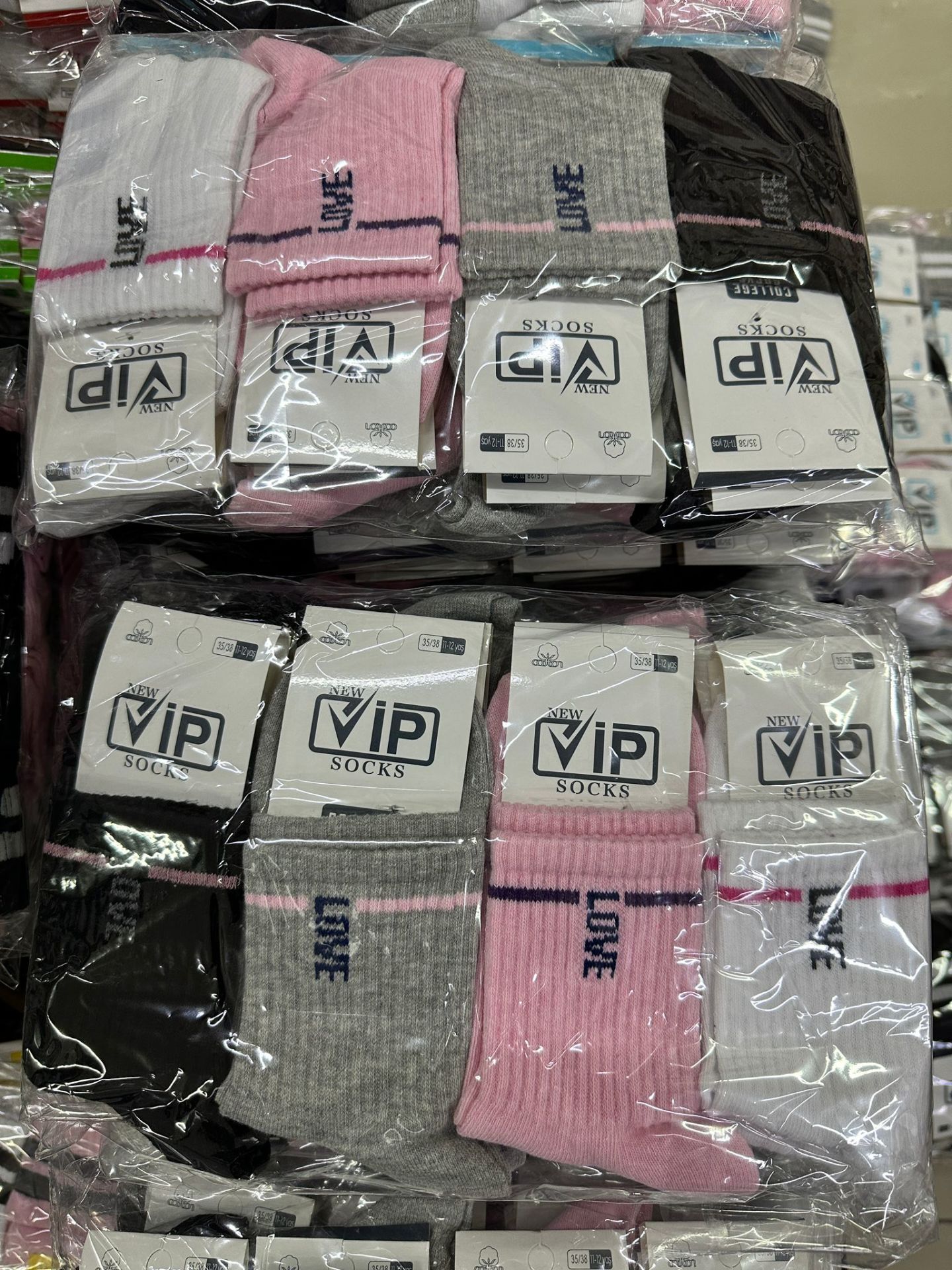 Kız Çocuk Soket Çorap 12'li Paket