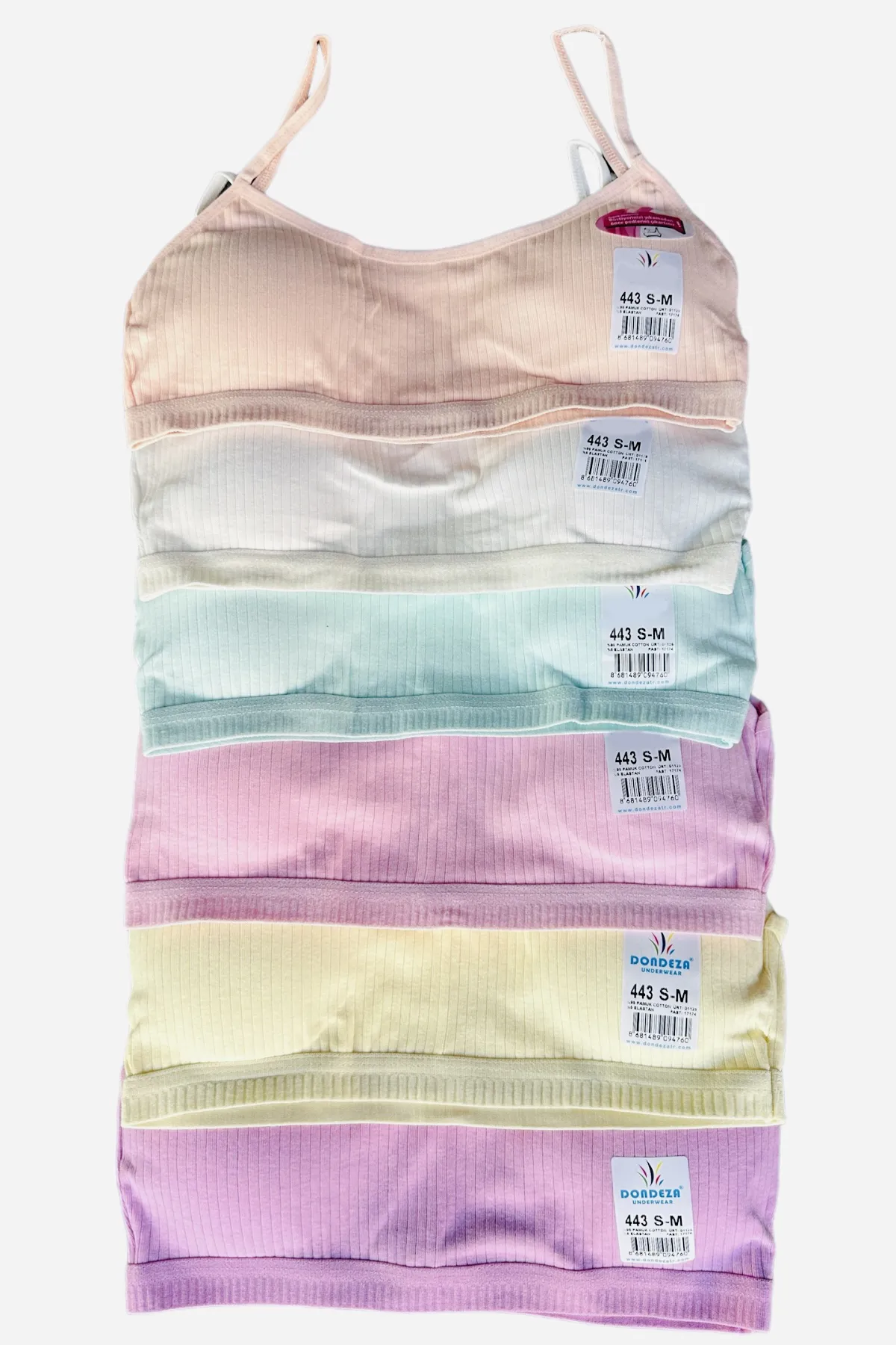 Dondeza Fitilli Pedli İp Askı Büstiyer 3'lü Paket