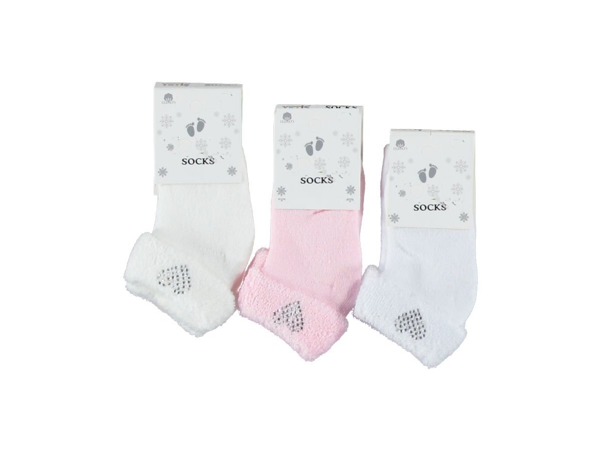 Kıvrık Taşlı Havlu Kız Çocuk Çorap