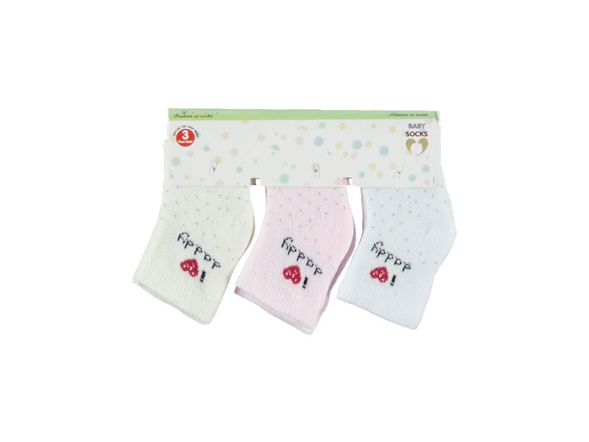 Desenli Havlu Çorap 1/6 Ay