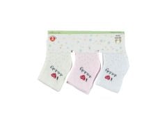 Desenli Havlu Çorap 1/6 Ay