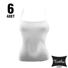 Tutku Elestan İp Askılı Kaşkorse Bayan Atlet 6'lı