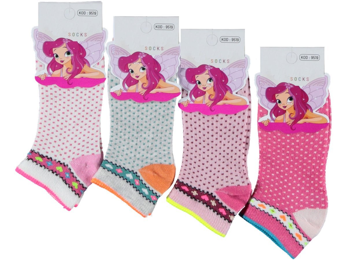 Desenli Çocuk Patik 12'li