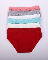 Dondeza 408 Surdantelli Kız Çocuk Külot 6'lı