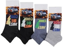 12'li Desenli Kız Çocuk Patik Çorap