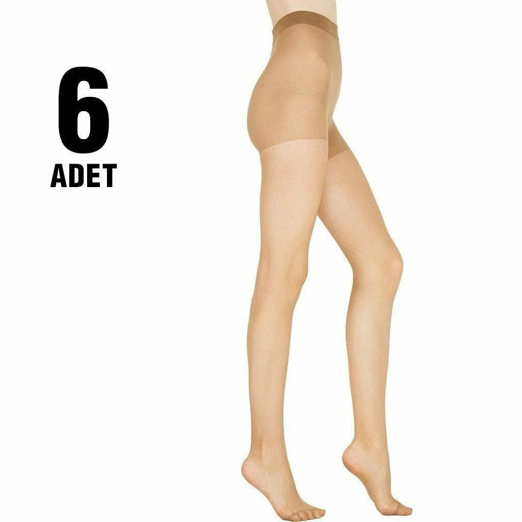 Özge Fit 15 Den Parlak Külotlu Çorap 6'lı Paket