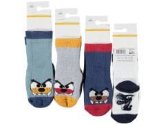 Erkek/Kız Çocuk Havlu Kaymaz Taban Çorap 12'li