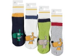 Erkek/Kız Çocuk Havlu Kaymaz Taban Çorap 12'li