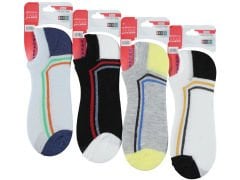 Süper Ekonomik Desenli Erkek/Kız Sneakers Çorap 12'li Paket