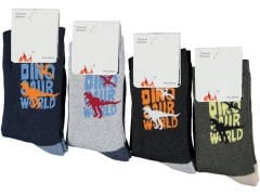 Erkek Çocuk Kışlık Desenli Havlu Soket Çorap