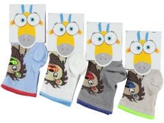 Erkek Bebe Kışlık Desenli Kışlık Soket Çorap 12'li