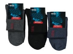 Erkek Kışlık Termal Havlu Orta Konç Soket Çorap 12'li Paket