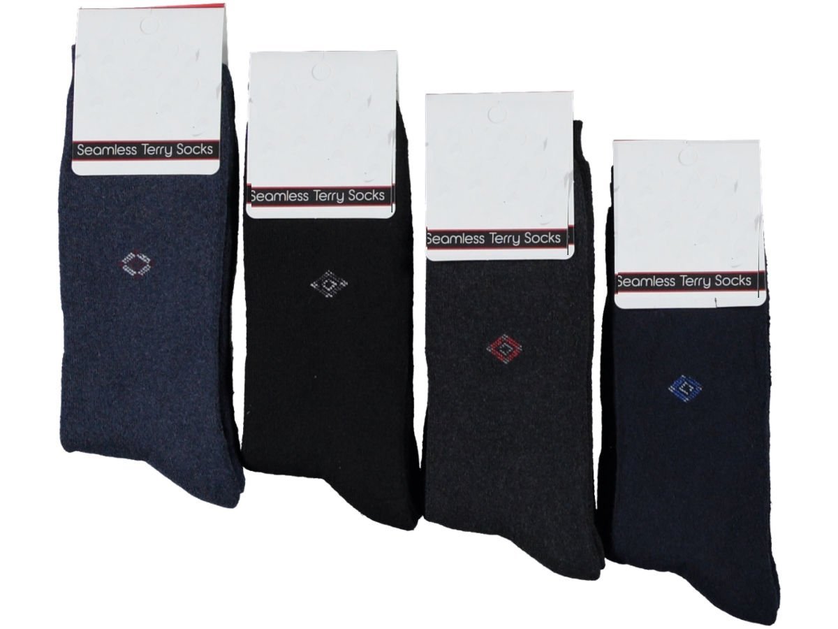 Erkek Dikişsiz Havlu Erkek Soket Çorap 12'li Paket