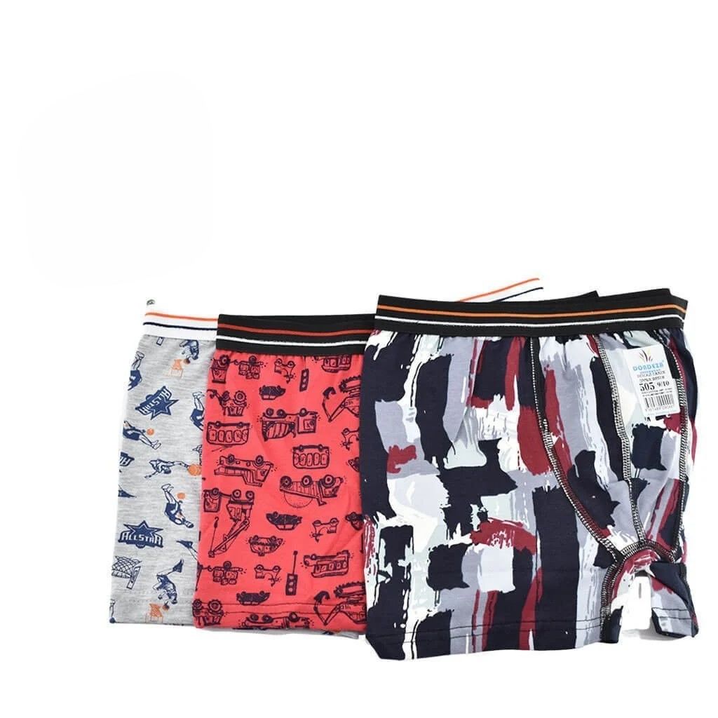 Aldeza 550 Erkek Çocuk Desenli Boxer 3'lü