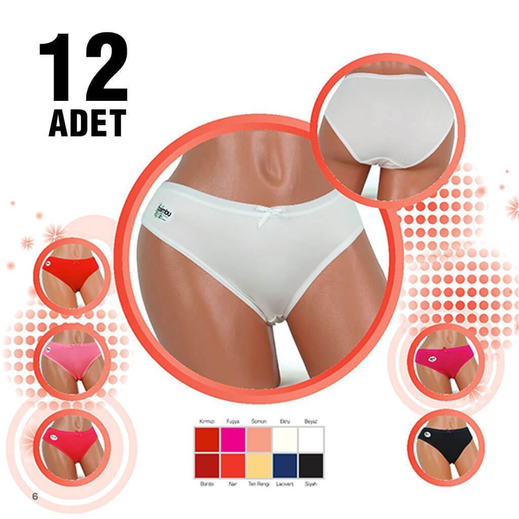 Dondeza 2032 Bambu Bayan Arabeden Külot 6'lı