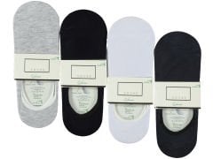 Kadın Bambu Kışlık Düz Renk Babet Çorap 12'li Paket