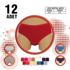 Dondeza Düz Büyük Beden Bayan Bato 12'li