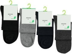 Erkek Bambu Dikişsiz Uzun Konç Çorap 12'li Paket