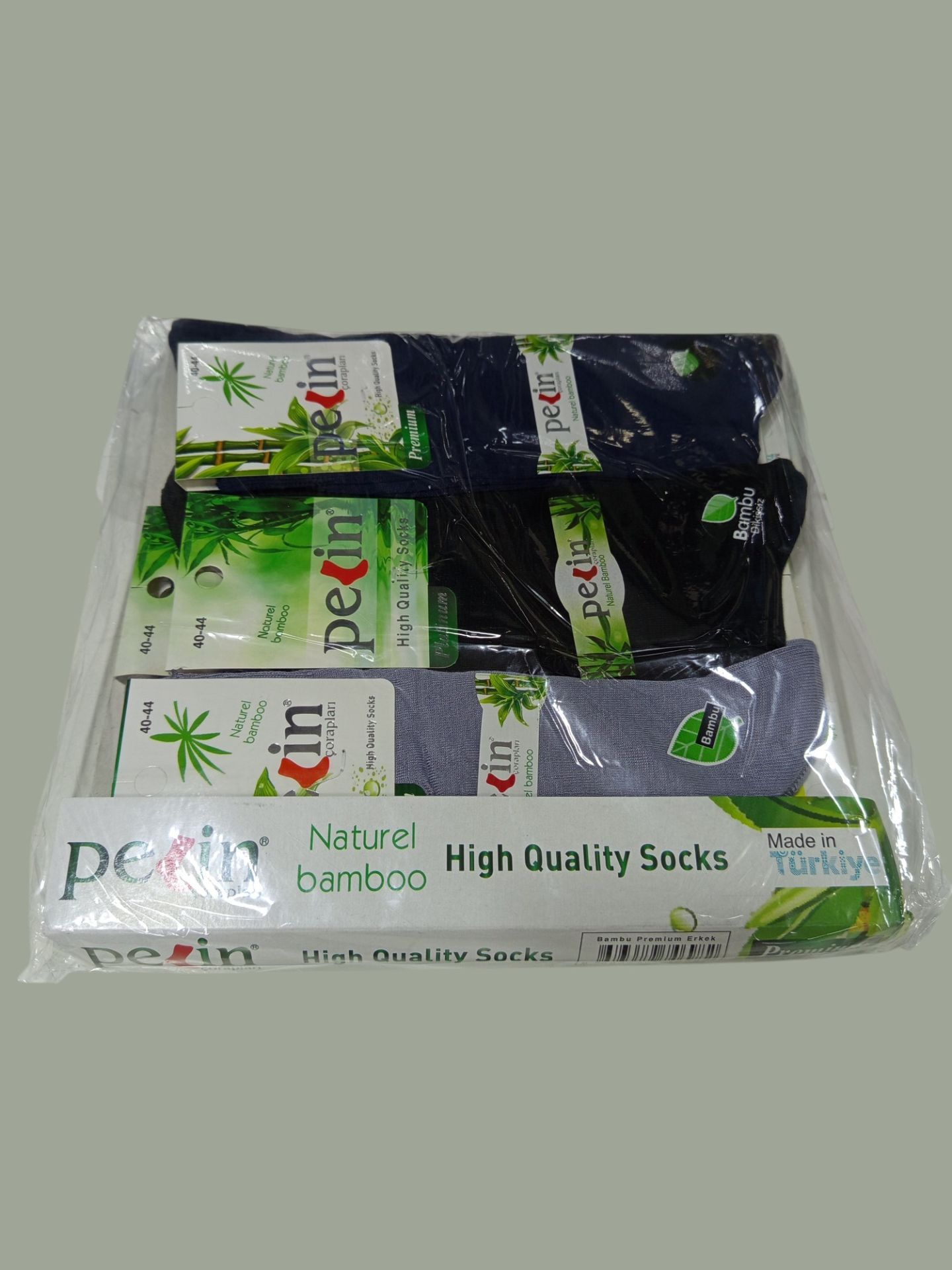 Kaliteli Bambu Dikişsiz Erkek Çorap 12'li Paket