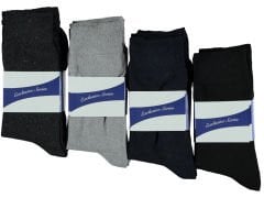 Kuşaklı Bilgisayar Desenli Erkek Soket Çorap 12'li Paket