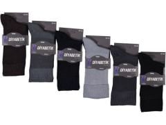 Erkek Bambu Diyabetik Çorap 12'li Paket