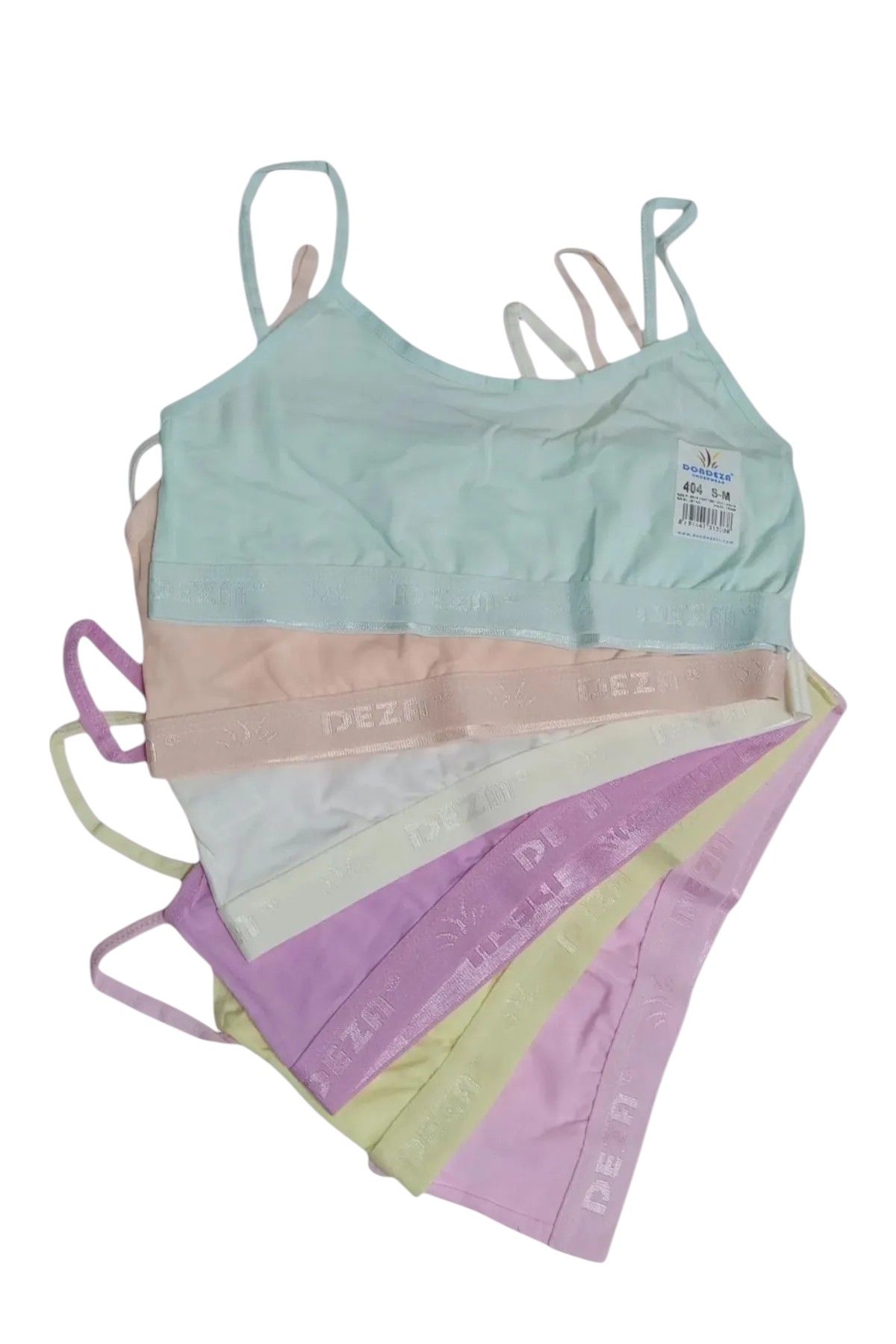 Kız Çocuk Alıştırma Sütyeni Yarım Atlet 6'lı