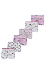 Tutku Elestan Empirme Kız Çocuk Boxer Şort 6'lı