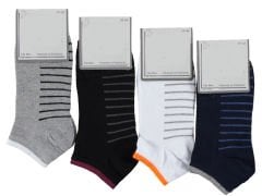 Desenli Erkek Patik Çorap 12'li Paket