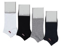 Desenli Erkek Patik Çorap 12'li Paket