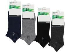 Erkek Dikişsiz Bambu Erkek Patik Kaliteli 12'li Paket