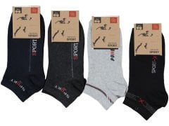 Ekonomik Kuşaklı Erkek Patik Çorap 12'li Paket