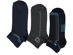 Ekonomik Erkek Spor Kuşaklı Patik Çorap 12'li Paket