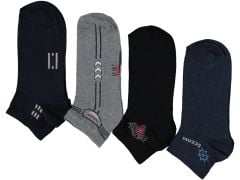 Ekonomik Erkek Spor Kuşaklı Patik Çorap 12'li Paket