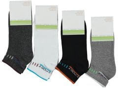 Ekonomik Penye Erkek Patik Çorap 12'li Paket