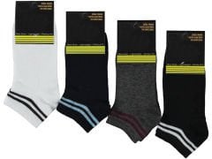 Ekonomik Penye Erkek Patik Çorap 12'li Paket