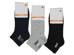 Likralı Ekonomik Erkek Patik Çorap 12'li Paket