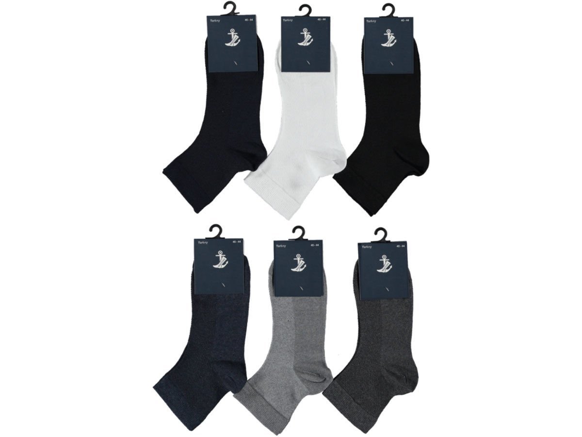 Erkek Rejenere Dikişsiz Uzun Erkek Patik Çorap 12'li Paket