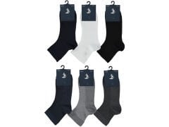 Erkek Rejenere Dikişsiz Uzun Erkek Patik Çorap 12'li Paket