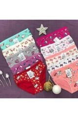 Dondeza 401 Kız Çocuk Desenli Külot 6'lı