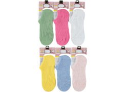 Kadın Renkli File Sneaker Çorap 12'li Paket