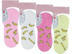 Kadın Penye Dikişsiz Silikonlu Sneaker Çorap 12'li Paket