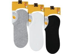 Kadın Penye Dikişsiz Silikonlu Sneaker Çorap 12'li Paket