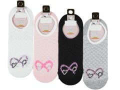 Ekonomik Kadın Yıkamalı Babet Çorap 12'li Paket