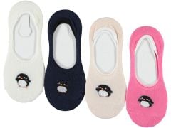 Kadın Yıkamalı Penye Babet Çorap 12'li Paket