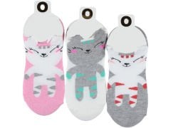 Kadın 3D Animasyon Sneaker Çorap 12'li Paket