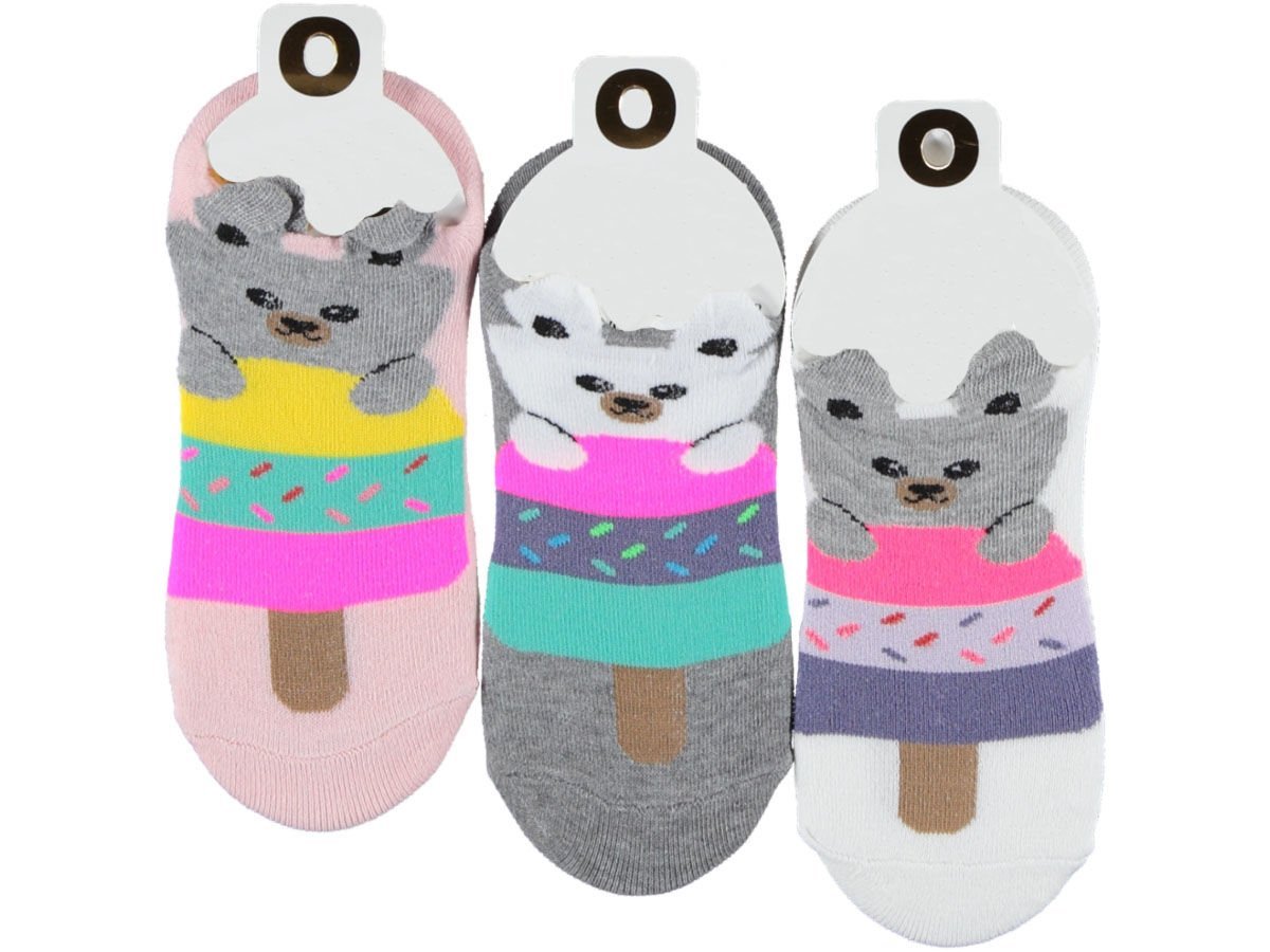 Kadın 3D Animasyon Sneaker Çorap 12'li Paket