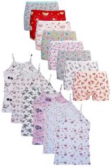 Dondeza Kız Çocuk Pamuklu Atlet Boxer Takım 6'lı