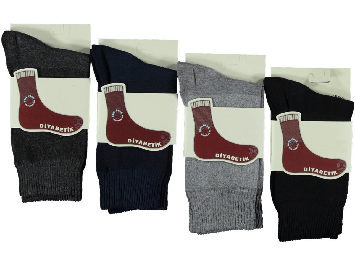 Kadın Diyabetik Çorap 12'li Paket