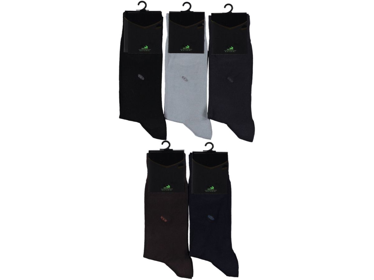 Kaliteli Bambu Erkek Soket Çorap 12'li