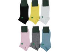 Nakışlı Kadın Patik Çorap 12'li Paket